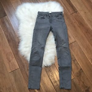 H&M Gray Wash Skinny Jeans